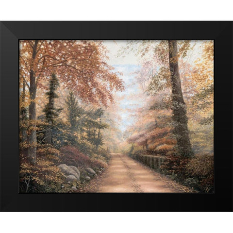 Road to Shepherd Black Modern Wood Framed Art Print by Brown, Betsy