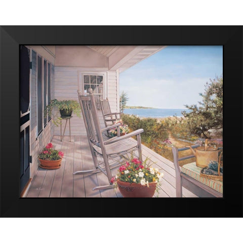 Shelter Island I Black Modern Wood Framed Art Print by DeSantis, Bob