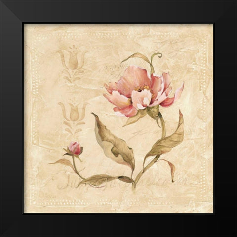 Perfect Peony II Black Modern Wood Framed Art Print by Robinson, Carol