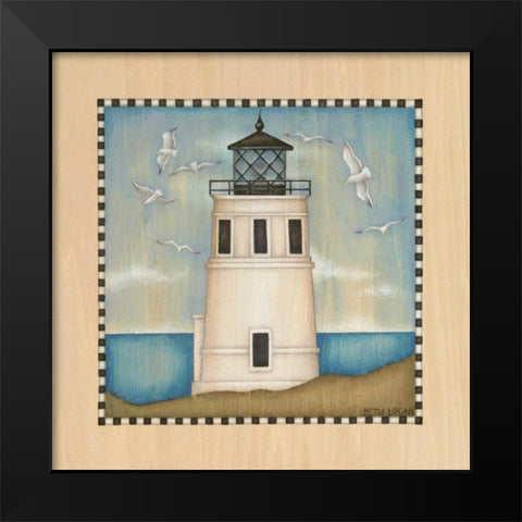 Lighthouse Cove II Black Modern Wood Framed Art Print by Logan, Beth