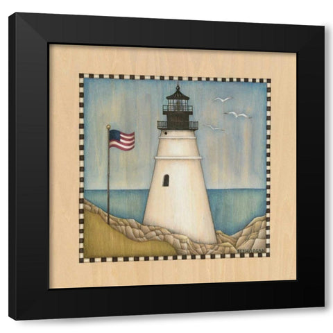 Lighthouse Cove III Black Modern Wood Framed Art Print by Logan, Beth