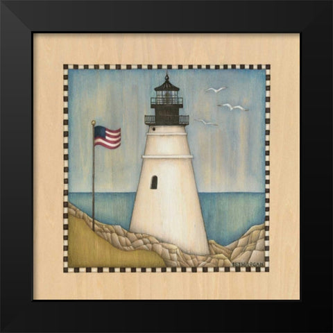 Lighthouse Cove III Black Modern Wood Framed Art Print by Logan, Beth