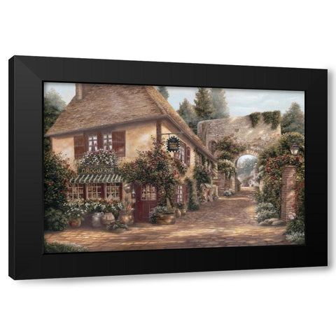 Ruelle Saint Amant Black Modern Wood Framed Art Print with Double Matting by Brown, Betsy
