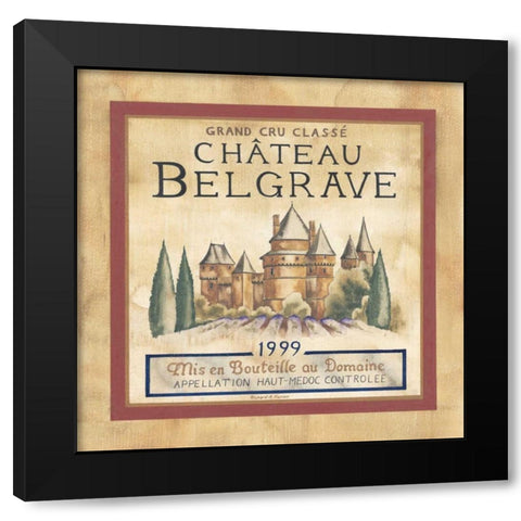 Chateau Belgrave 1999 Black Modern Wood Framed Art Print by Henson, Richard