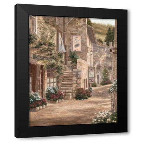 Tout va Bien Black Modern Wood Framed Art Print with Double Matting by Brown, Betsy