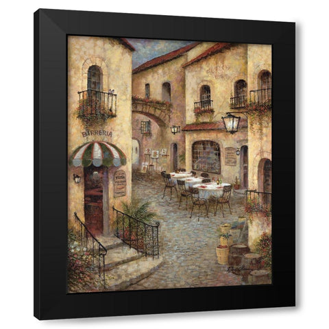 Buon Appetito I Black Modern Wood Framed Art Print with Double Matting by Manning, Ruane