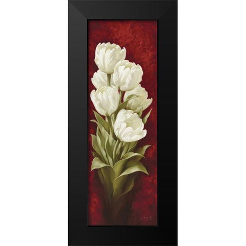 Magnificent Tulips I Black Modern Wood Framed Art Print by Levashov, Igor
