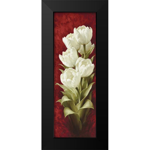Magnificent Tulips II Black Modern Wood Framed Art Print by Levashov, Igor