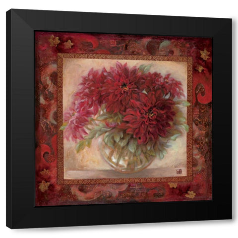 Red Enchantment II Black Modern Wood Framed Art Print by Lee, Su Yue