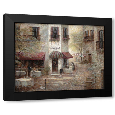 Angelos Black Modern Wood Framed Art Print by Manning, Ruane