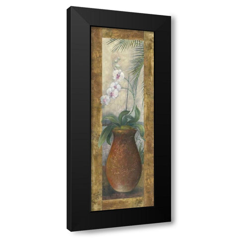 Orchids in Paradise I Black Modern Wood Framed Art Print by Vollherbst-Lane, Elaine