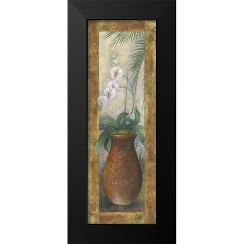 Orchids in Paradise I Black Modern Wood Framed Art Print by Vollherbst-Lane, Elaine