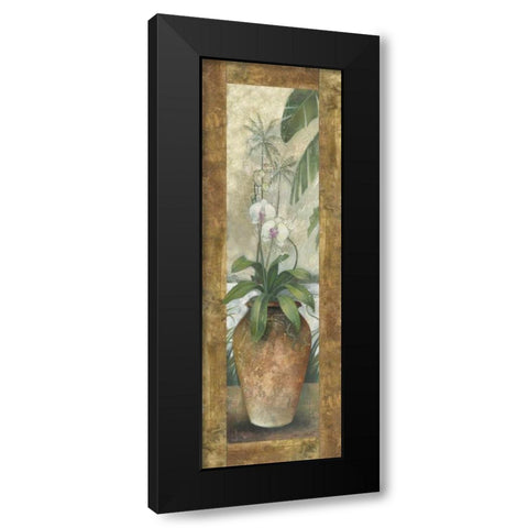 Orchids in Paradise II Black Modern Wood Framed Art Print by Vollherbst-Lane, Elaine