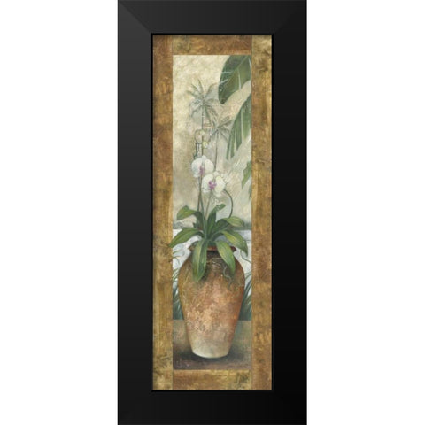 Orchids in Paradise II Black Modern Wood Framed Art Print by Vollherbst-Lane, Elaine