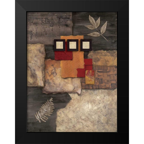 Designer Foliage I Black Modern Wood Framed Art Print by Olson, Norm