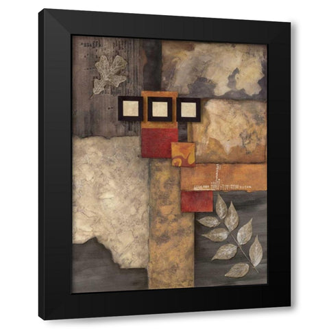 Designer Foliage II Black Modern Wood Framed Art Print by Olson, Norm