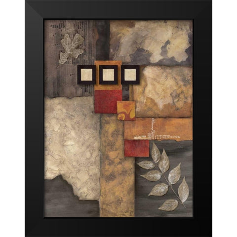 Designer Foliage II Black Modern Wood Framed Art Print by Olson, Norm
