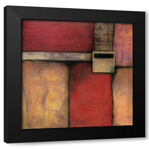 Burnt Orange II Black Modern Wood Framed Art Print by Olson, Norm