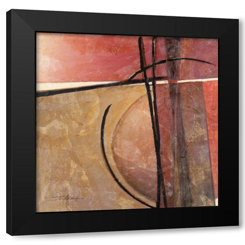 Movement II Black Modern Wood Framed Art Print by Alldredge, Joy