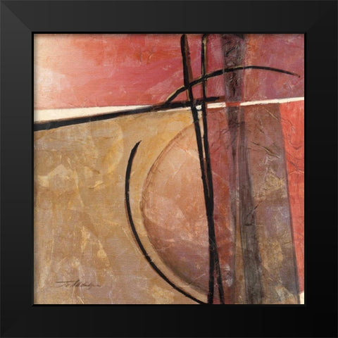 Movement II Black Modern Wood Framed Art Print by Alldredge, Joy