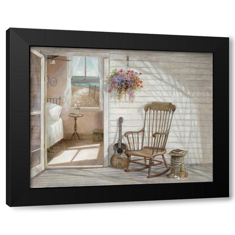 Salt Air and Music Black Modern Wood Framed Art Print with Double Matting by Manning, Ruane