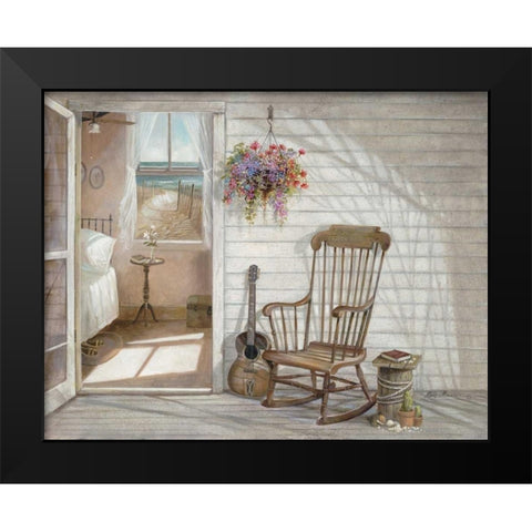 Salt Air and Music Black Modern Wood Framed Art Print by Manning, Ruane