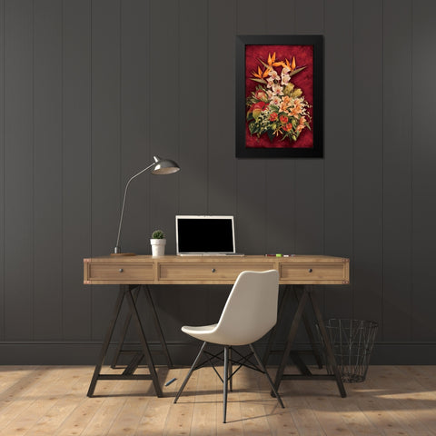 Rare Exotics I Black Modern Wood Framed Art Print by Levashov, Igor