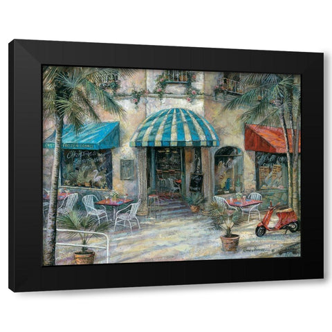 Christines South Black Modern Wood Framed Art Print with Double Matting by Manning, Ruane