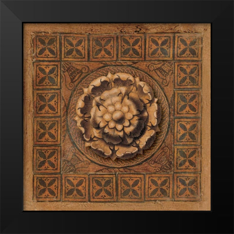 Mystic Medallion II Black Modern Wood Framed Art Print by Pattinian, Merri