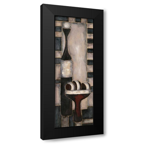 Tribal Texture I Black Modern Wood Framed Art Print by Combs, Joyce
