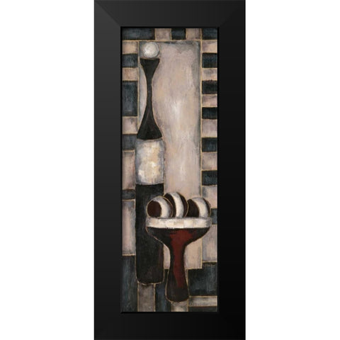 Tribal Texture I Black Modern Wood Framed Art Print by Combs, Joyce