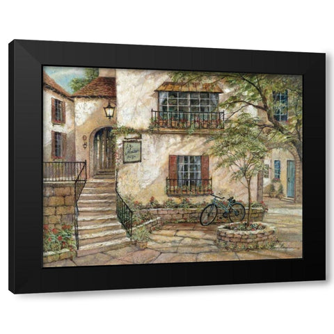 La Maison du Vin Black Modern Wood Framed Art Print by Manning, Ruane