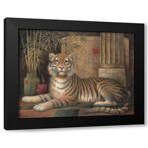 Global Revolution I Black Modern Wood Framed Art Print by Vollherbst-Lane, Elaine