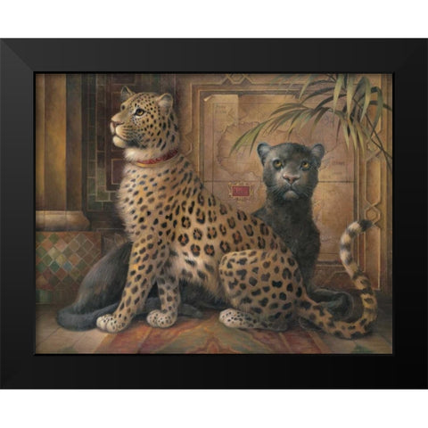 Global Revolution II Black Modern Wood Framed Art Print by Vollherbst-Lane, Elaine