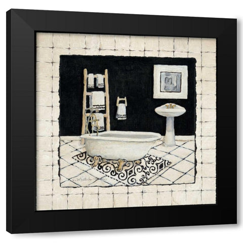 Pamper Me I Black Modern Wood Framed Art Print with Double Matting by Olson, Charlene