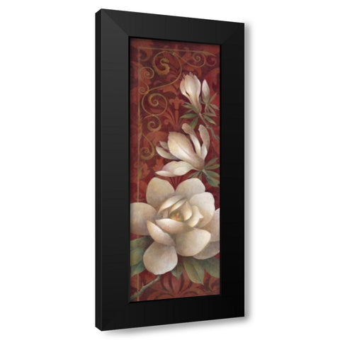 Magnolia Melody I Black Modern Wood Framed Art Print with Double Matting by Vollherbst-Lane, Elaine