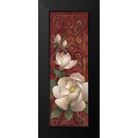 Magnolia Melody II Black Modern Wood Framed Art Print by Vollherbst-Lane, Elaine