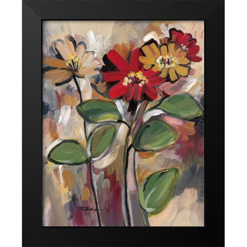 Daisy Divine I Black Modern Wood Framed Art Print by Alldredge, Joy