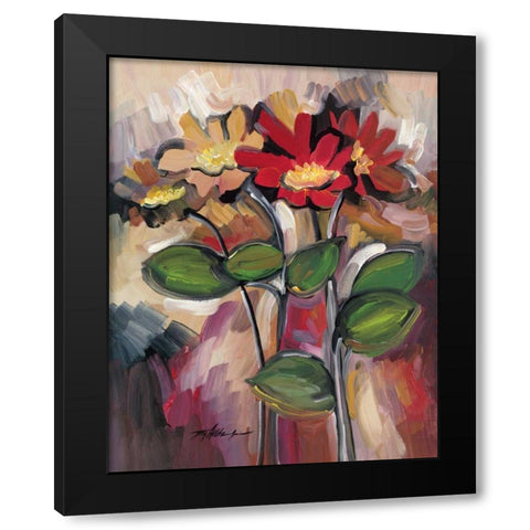 Daisy Divine II Black Modern Wood Framed Art Print by Alldredge, Joy