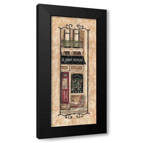 Le Jardin Francais Black Modern Wood Framed Art Print by Donovan, Maria