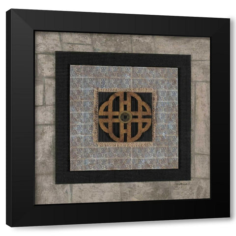 Longevity Black Modern Wood Framed Art Print with Double Matting by Pattinian, Merri
