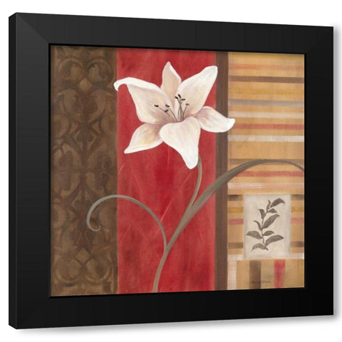 Spice Stripes II Black Modern Wood Framed Art Print by Robinson, Carol