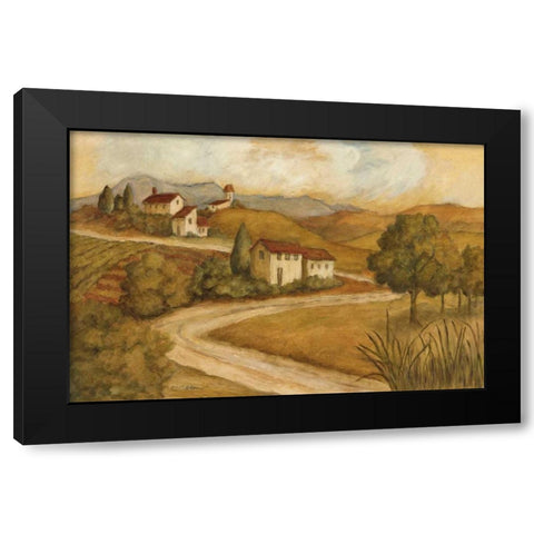 Traveling the Countryside I Black Modern Wood Framed Art Print by Olson, Charlene