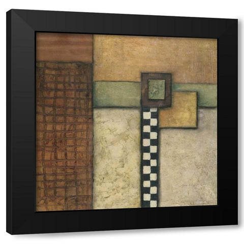 Organic Fundamentals I Black Modern Wood Framed Art Print with Double Matting by Olson, Norm