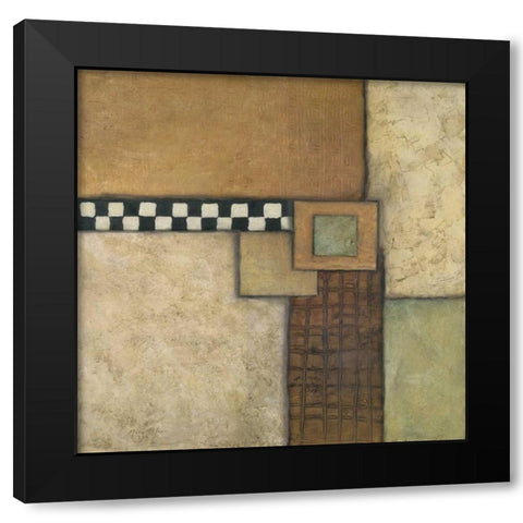 Organic Fundamentals II Black Modern Wood Framed Art Print with Double Matting by Olson, Norm