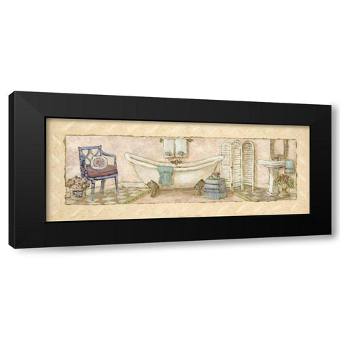 Annabelles Bath II Black Modern Wood Framed Art Print with Double Matting by Olson, Charlene