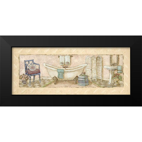 Annabelles Bath II Black Modern Wood Framed Art Print by Olson, Charlene