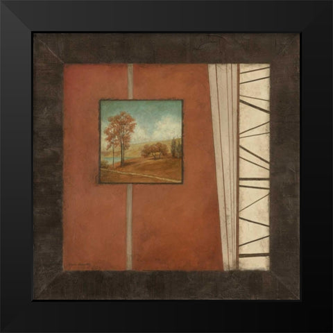 Linear Landscape II Black Modern Wood Framed Art Print by Carroll, Jane