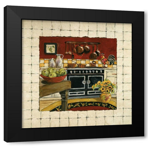Cozy Cooking II Black Modern Wood Framed Art Print by Olson, Charlene