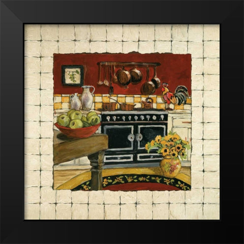 Cozy Cooking II Black Modern Wood Framed Art Print by Olson, Charlene